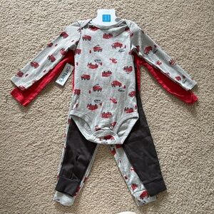NWT Carter’s Firetruck Layette set 24m